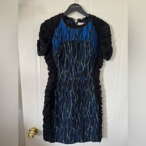 Matthew Williamson contrasting mid-length dress